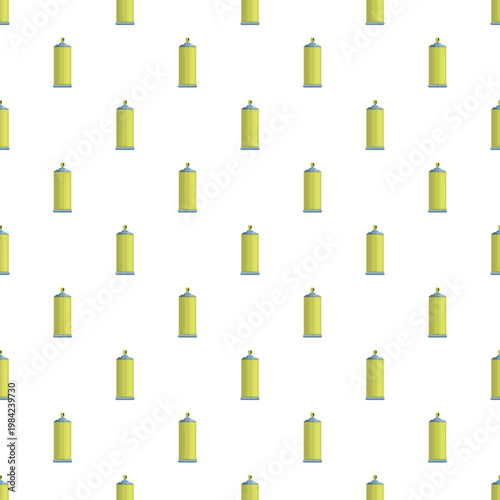 Yellow spray paint cans creating a repeating seamless background pattern