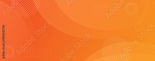 An abstract orange vector background featuring a light yellow wave pattern and halftone texture for a modern business technology banner design