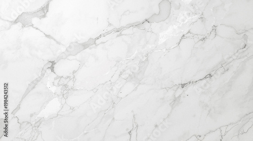 Quadro su tela Luxurious white marble texture background with natural grey veins in high resolution