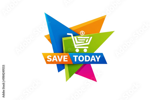 Save Today business vector icon