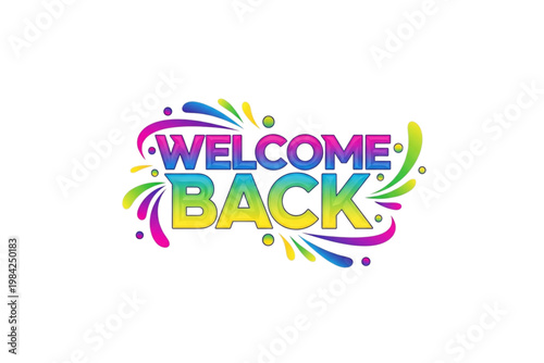 Welcome Back vector icon