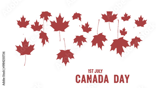 Canada day celebration a vibrant display of maple leaves and patriotic festivities