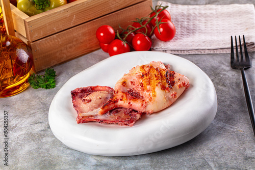 Tasty Grilled calamari for snack