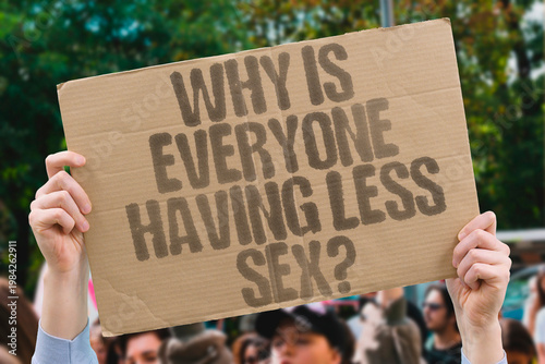 Obraz na płótnie "Why Is Everyone Having Less Sex?" Rising screen use, increased loneliness, and declining social skills all correlate with measurably reduced sexual frequency