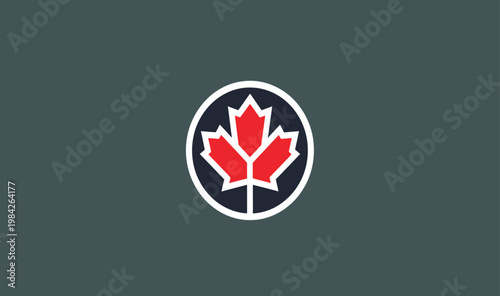 Canadian forces land forces command insignia on a dark gray background