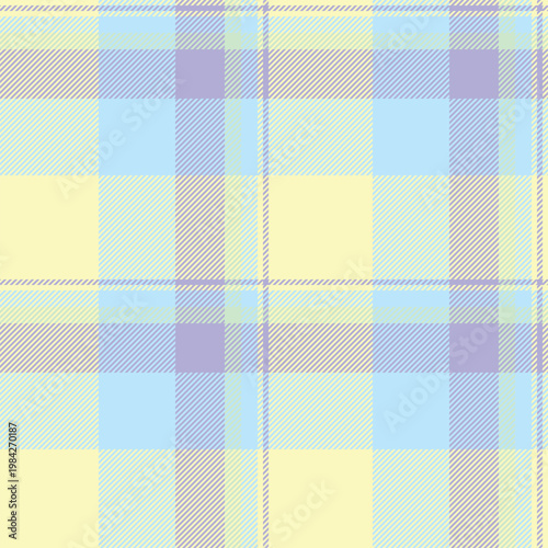 Elegance background fabric check, napkin texture textile seamless. Scotland pattern plaid tartan vector in light and indigo colors.