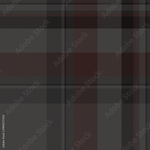 Decorating textile seamless pattern, collection fabric check tartan. 20s background vector plaid texture in grey and dark colors.