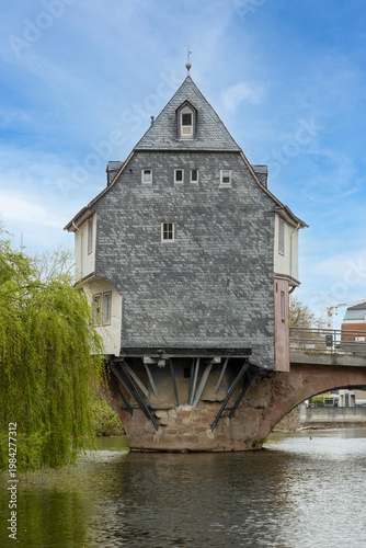 Wallpaper Mural view to the spa houses at river Nahe in Bad Kreuznach, Germany Torontodigital.ca