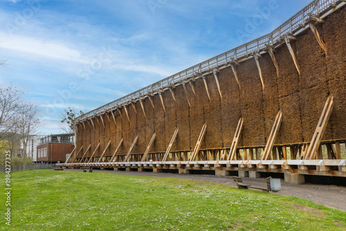 Wallpaper Mural Saline Gradierwerk or saline graduation tower. Open-air inhaler or saline in the spa park in Bad Kreuznach Torontodigital.ca