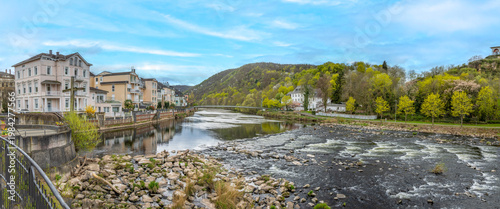 Wallpaper Mural view to the spa houses at river Nahe in Bad Kreuznach, Germany Torontodigital.ca
