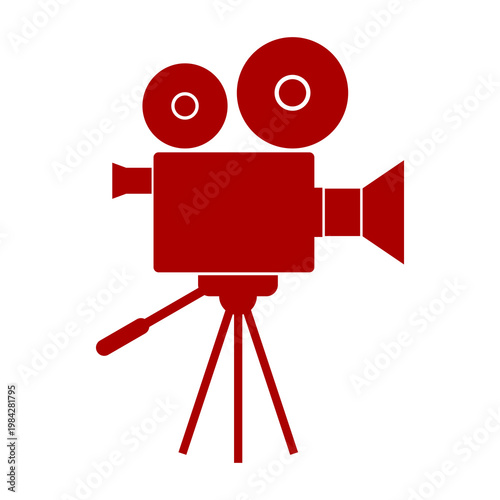Video Movie Camera icon isolated on transparent background