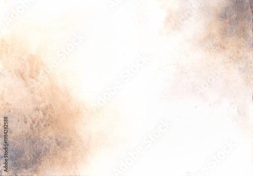 Diagonal Sweep Earthy Watercolor Texture for Wedding Design