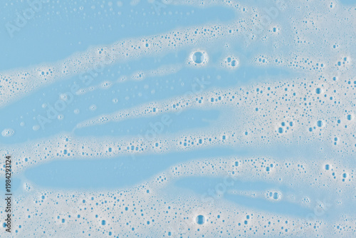 foam bubble close up,Macro view white soapy bubbles foam