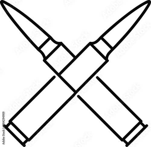 bullet cartridge diagonal pointed tip cylindr silhouette vector illustration on transparent background