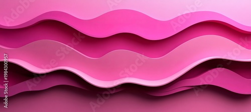 Elegant Pink Waves Texture, Modern Abstract Curve Pattern for Trendy Background and Design Use