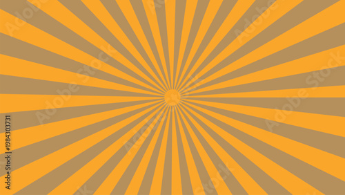 Vintage circus background radiant orange and brown sunburst design for big top shows and entertainment