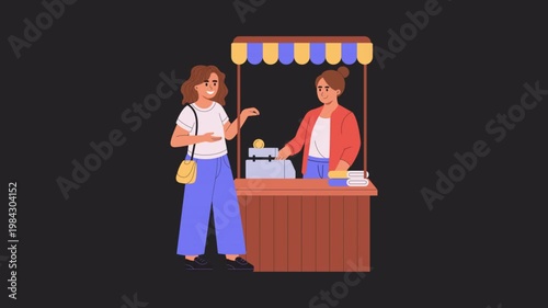 Friendly Bargain   animation alpha channel 