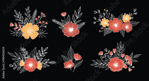 Elegant floral seamless pattern featuring watercolor roses and autumn foliage design for vintage textile printing and invitations.