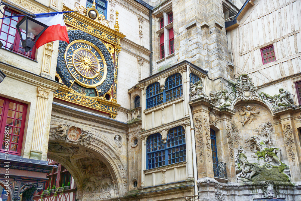 Fototapeta premium Great Clock, Rouen, France