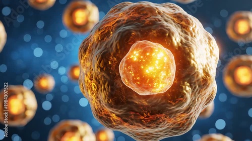 Cellular structures in space for commercial backgrounds, digital design, and advertising