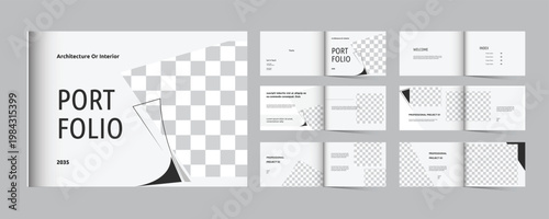 landscape architecture agency minimal portfolio interior portfolio layout