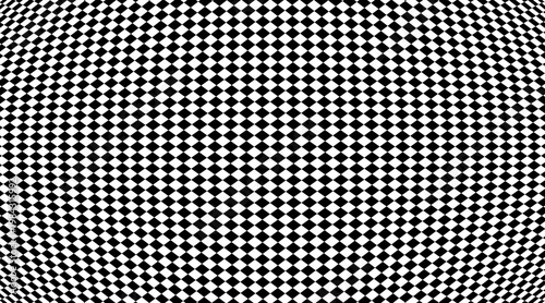 Distorted diamond grid optical illusion pattern texture abstract background