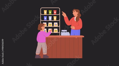 Shop Negotiation   animation alpha channel 