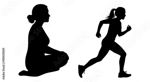 silhouette of a woman