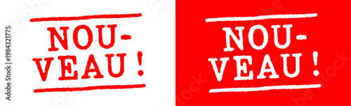 Nouveau, New in French