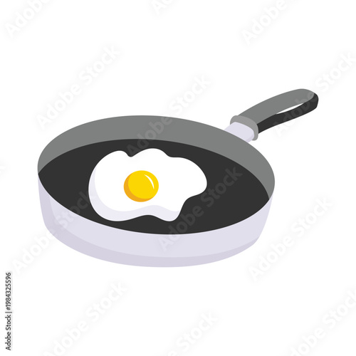 Fried Egg vector Flat Icons Eps 10 File 
