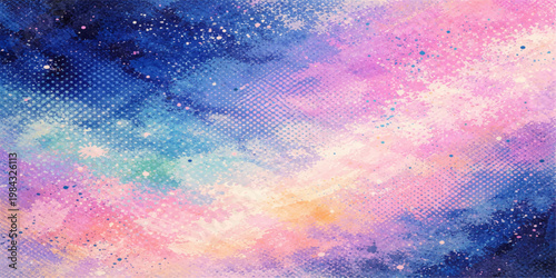 Abstract colorful watercolor grunge texture background with pastel clouds and smoke on paper style wallpaper design
