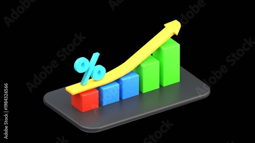 3D Interest Rate | Alpha Channel