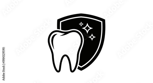 Tooth Icon Dental Care Symbol.