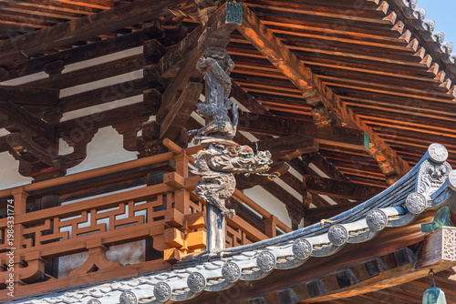 Horyu-ji Temple ,located in Nara is known as the oldest wooden structure in the world. Horyuji was registerd as UNESCO World Heritage site in 1993.