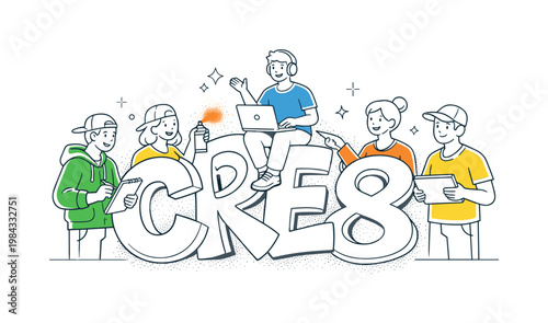 A typography and branding concept where designers explore unconventional letterforms to create unique visual impact, represented by a minimal composition of exaggerated