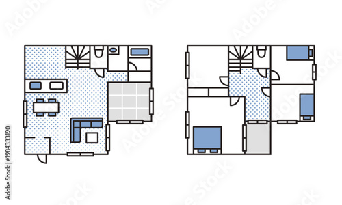 シンプルな間取り図