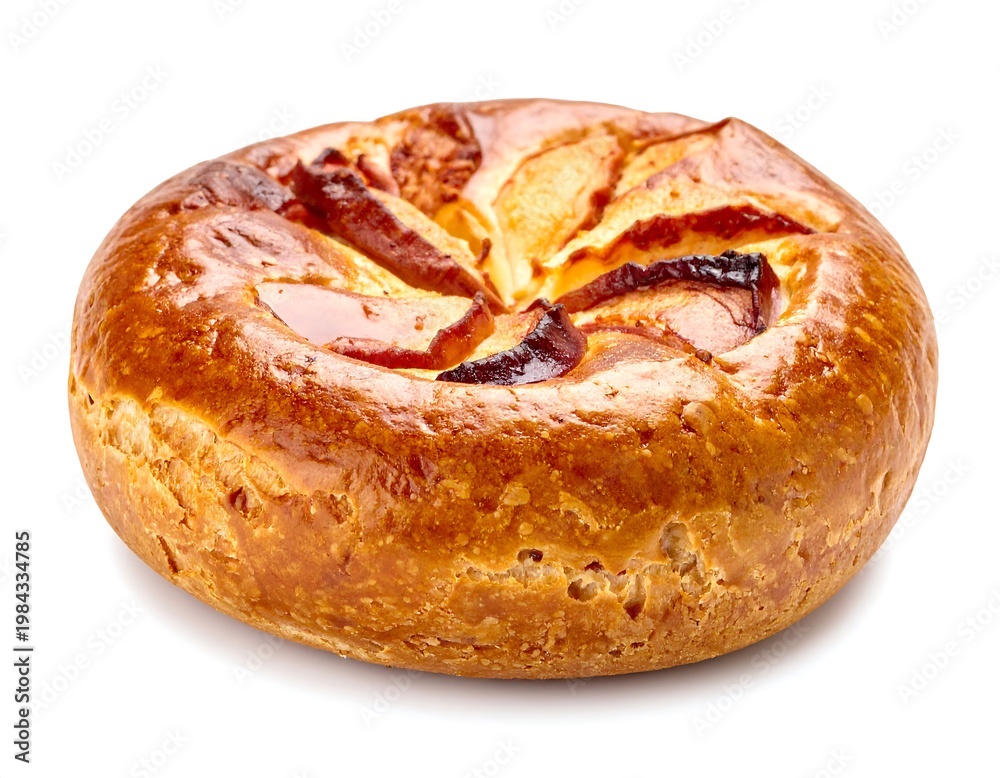 Fototapeta premium Apple pastry on white.