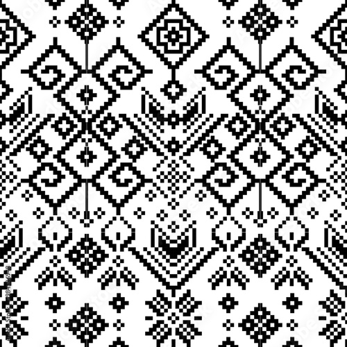 black and white seamless pattern