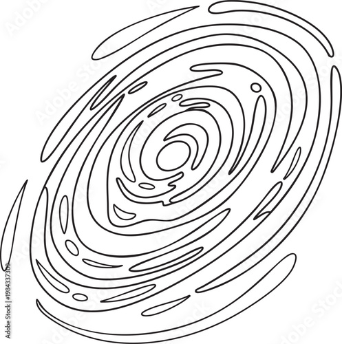 Photos Black Hole Space Line Art Coloring Page