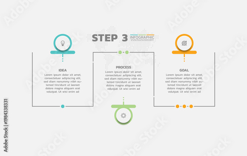 Presentation business abstract background infographic template colorful