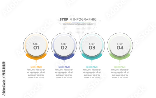 Presentation business abstract background infographic template colorful