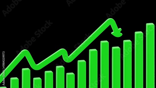 3D Up Graph | Alpha Channel