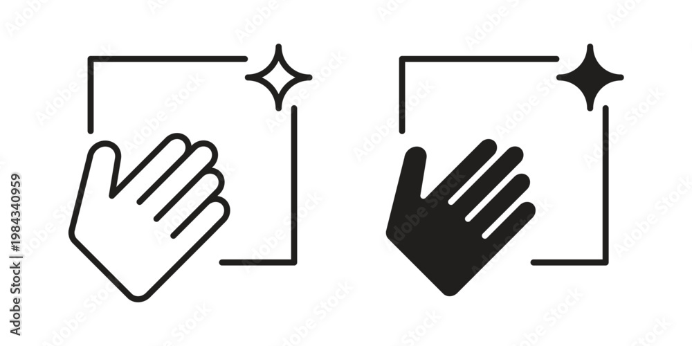 Fototapeta premium Clean icon, thin line symbol, editable stroke eps 10