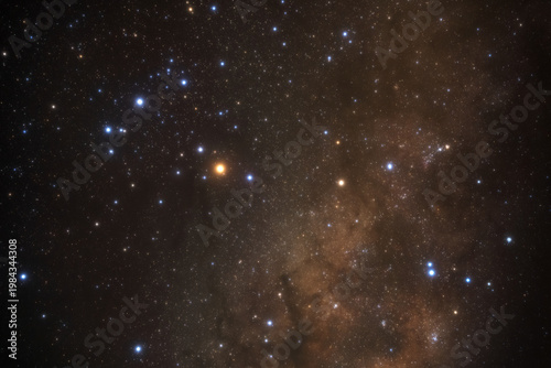 Milky way galaxy with stars and space dust in the universe