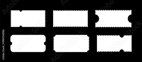 vorona-25042025-ticket for circus, theater, cinema, festival, casino, club pattern. admit tickets mockups. flat empty templates. simple boarding blank, lottery, sale coupon.