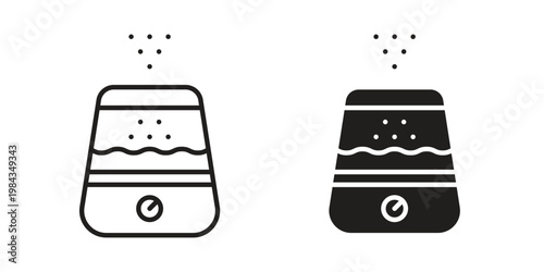 Humidifiers icon, thin line symbol, editable stroke eps 10