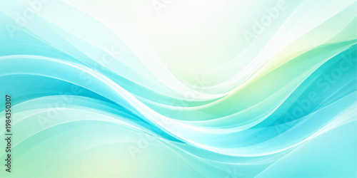 Abstract blue wave background featuring a smooth flow of futuristic curves and light patterns with a fractal motion design and gradient vector texture for a high-energy artistic backdrop
