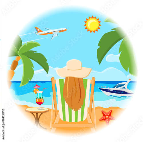 Photos Vacation and Summer Card Concept