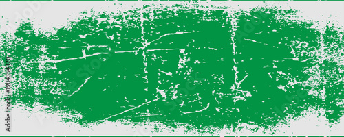 Green Distressed Grunge Texture with Scratch Lines in Cream Border
