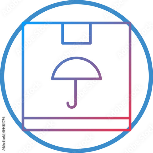 Keep Dry Line Icon Style